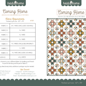 A page of the website for a quilt.